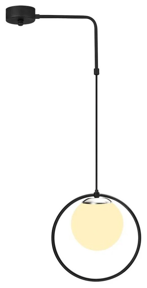 Apparecchio a sospensione in metallo nero Opviq luci Elpidas - Opviq lights