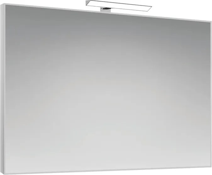 Specchio con illuminazione integrata rettangolare Frame L 1000 x H 70 x P 22 cm