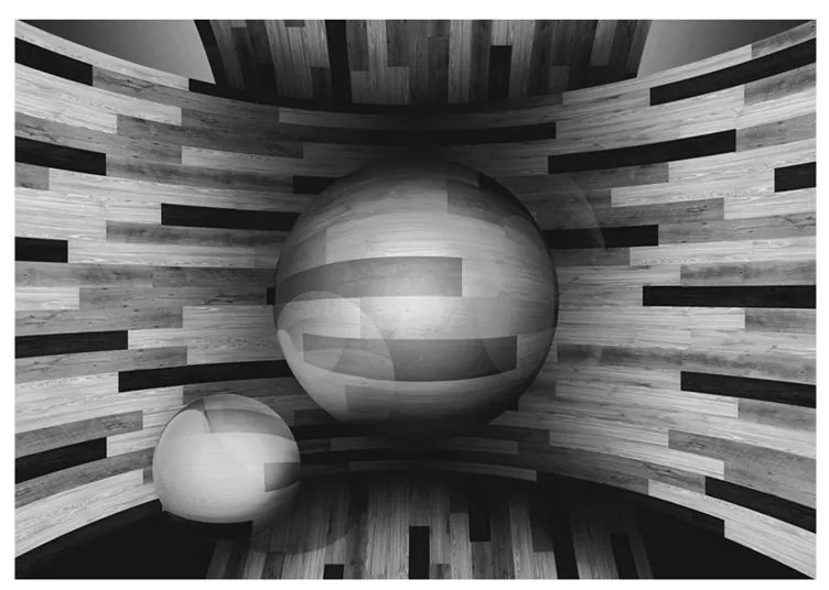 Fotomurale  Gray sphere  Colore Grigio, Dimensioni e Misure 100x70