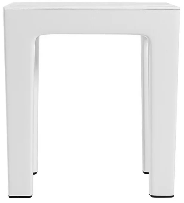 Set 2 pz Lello lo sgabello multiuso ad alta resistenza bianco effetto legno