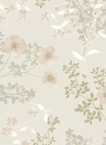 Florale Tapete Prairie Rose von Boras - 7231