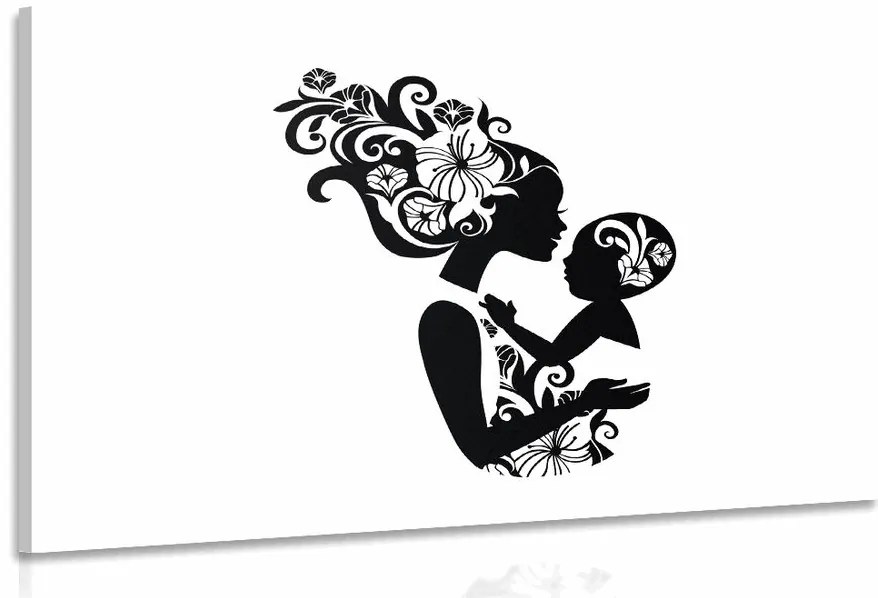 Stampa su tela – Tra le braccia della madre