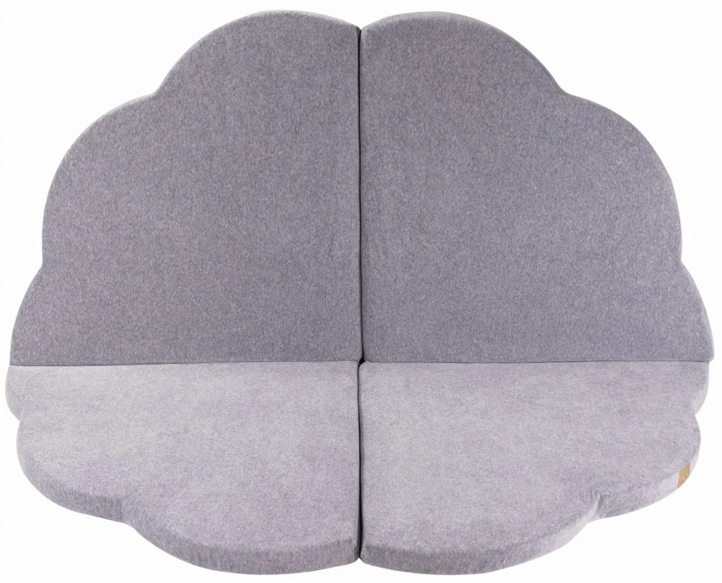 Tappeto da gioco a forma di nuvola in gommapiuma: grigio chiaro