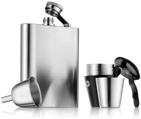 WMF - Set MANHATTAN con fiaschetta e bicchierini, 6 pezzi