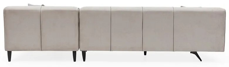 Divano angolare beige chiaro, angolo destro Jivago - Artie