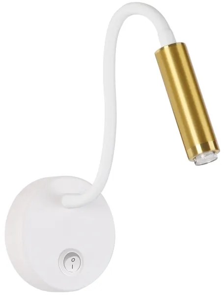 Brilagi - Lampada da parete flessibile dimmerabile a LED MAYA 1xG9/4W/230V bianco/oro