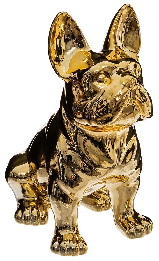 Soprammobile bulldog oro