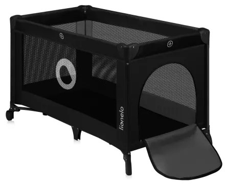 Lionelo - Lettino da viaggio STEFI Nero Carbonio