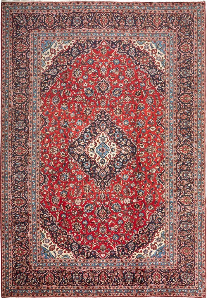 Kashan Tappeto persiano 240x350 Rosso (Iran) Annodato A Mano