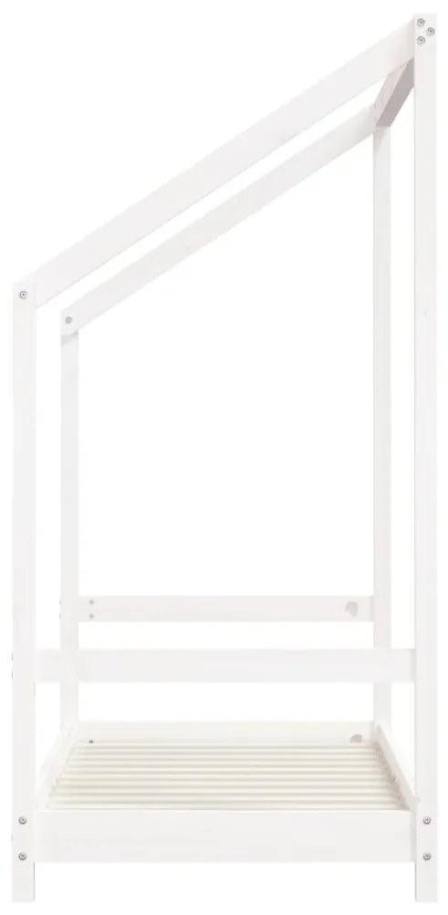 Giroletto per bambini bianco 2x(70x140)cm legno massello pino