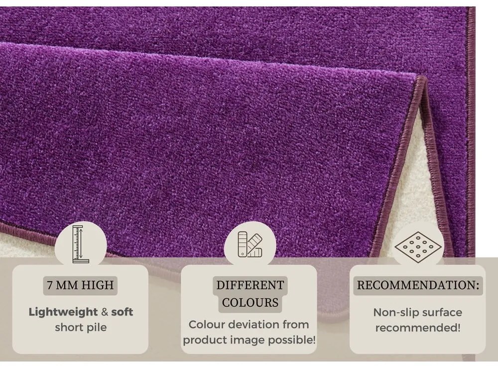 Tappeto viola scuro 80x150 cm Fancy - Hanse Home