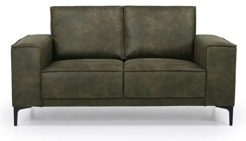 Divano in similpelle verde 164 cm Copenhagen - Scandic