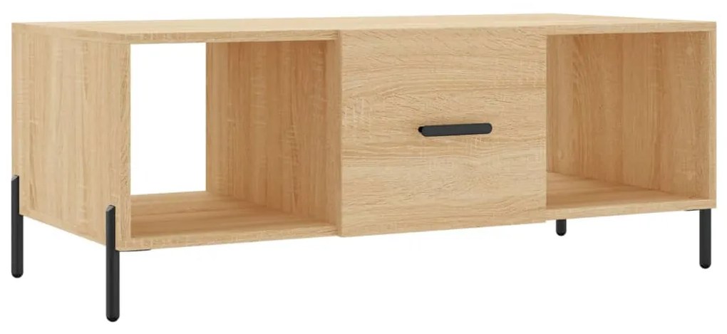 Tavolino da salotto rovere sonoma 102x50x40cm legno multistrato