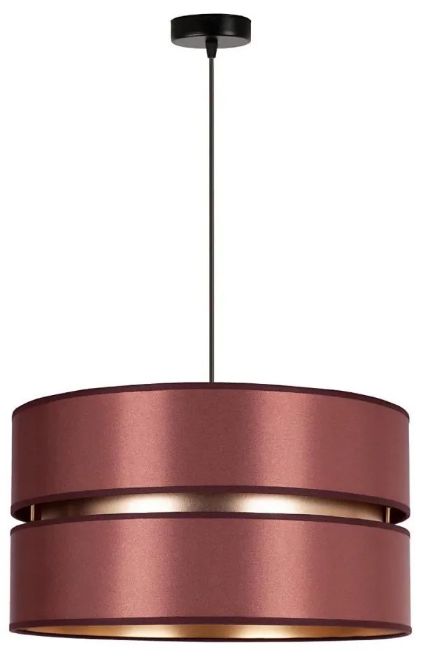Duolla - Lampadario a sospensione con filo DUO 1xE27/15W/230V diametro 40 cm bordeaux/oro