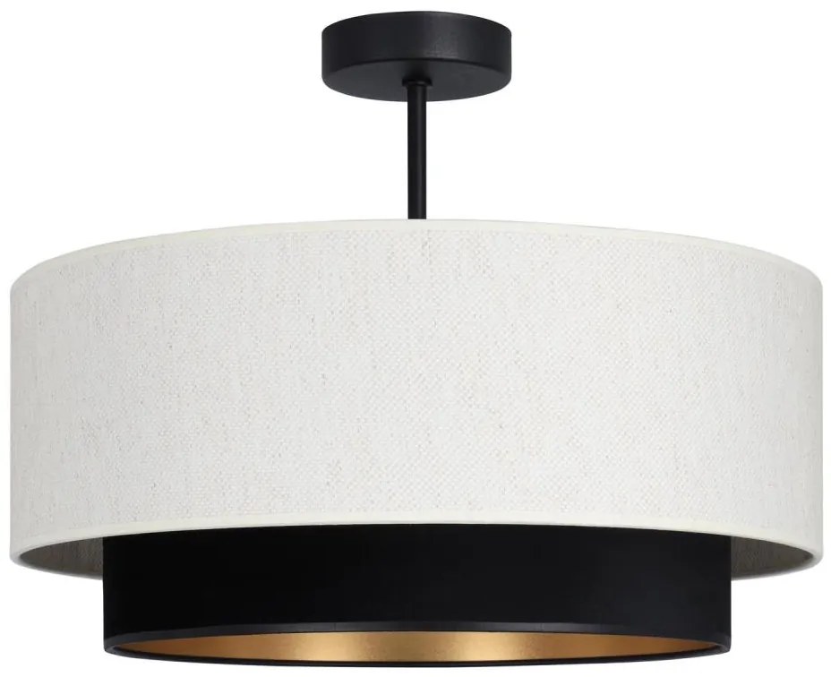 Plafoniera NATIA 1xE27/60W/230V bianco/nero