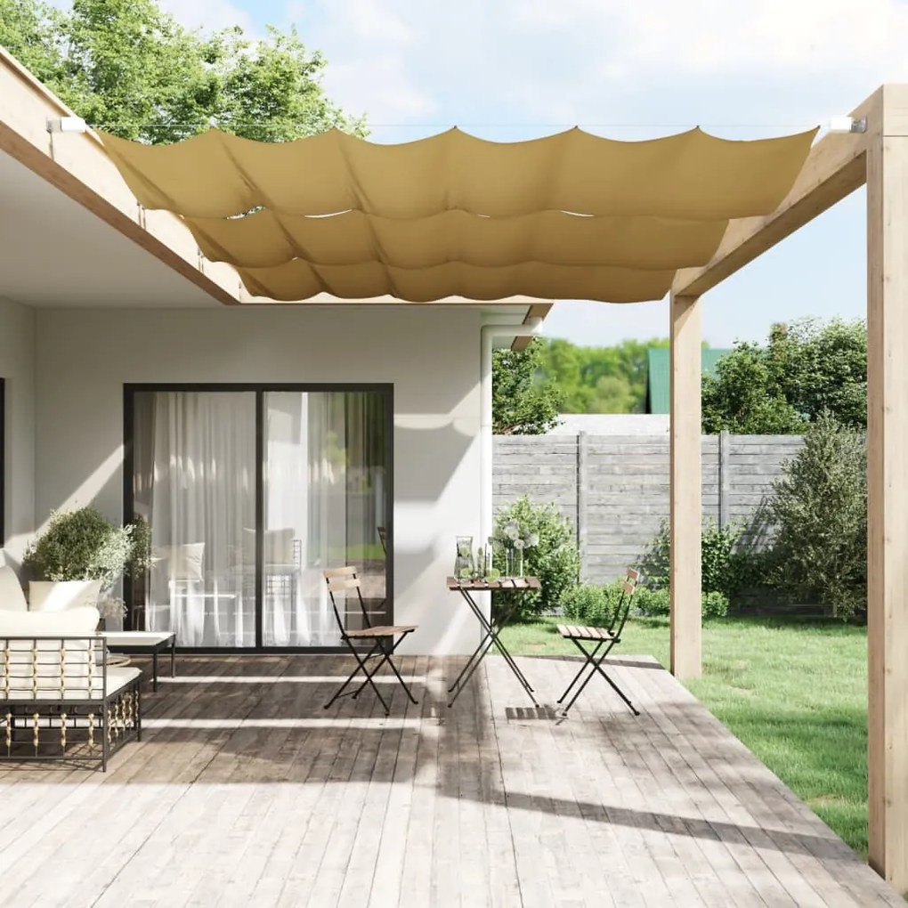 Paravento Verticale Beige 140x270 Cm İn Tessuto Oxford /