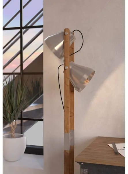 Eglo 43954 - Lampada con piedistallo CAWTON 2xE27/40W/230V