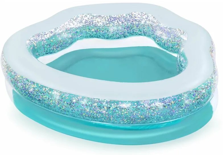 Piscina gonfiabile conchiglia 2 anelli con glitter BestWay 52489