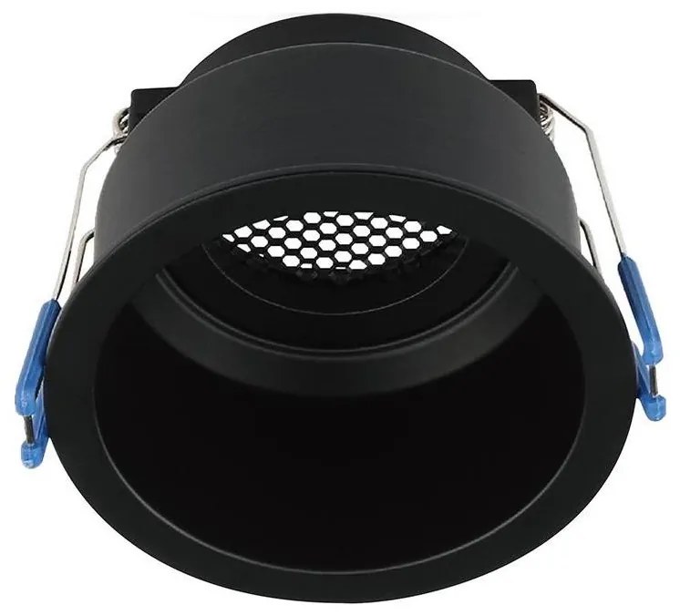 Plafoniera incasso GU10 Ø 9 cm nera