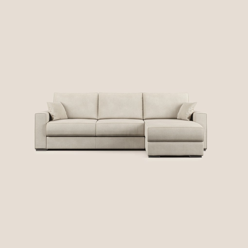 Dream Divano letto angolare in microfibra effetto pelle smacchiabile T15