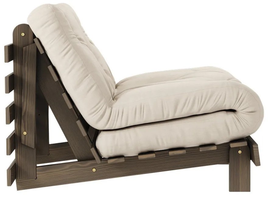 Poltrona beige e crema Roots - Karup Design