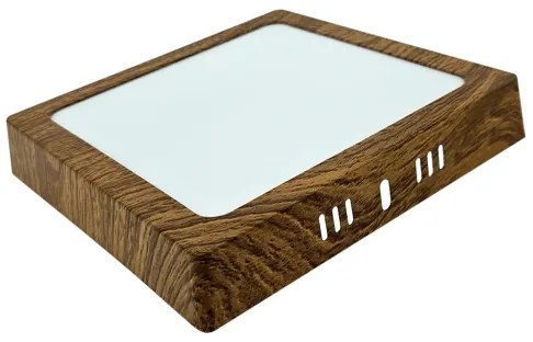 Plafoniera LED BLOCK LED/12W/230V 4200K 16,3x16,3 cm marrone