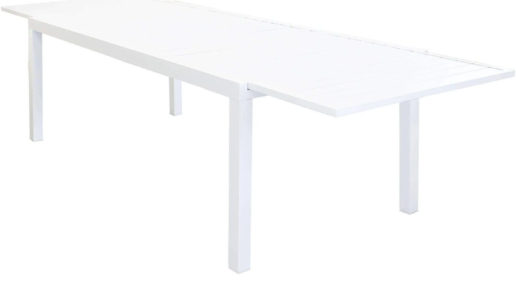 DEXTER - set tavolo in alluminio cm 200/300 x 100 x 74 h con 6 poltrone Venus