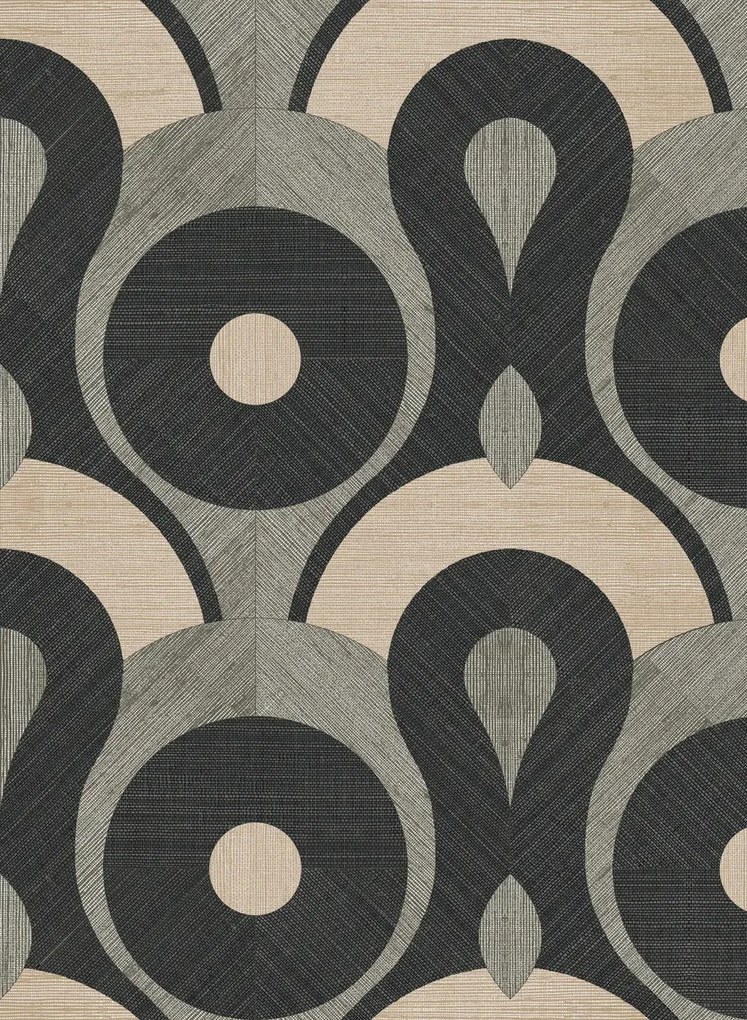 Moooi for Arte Carta da parati Queen Cobra - Smoke