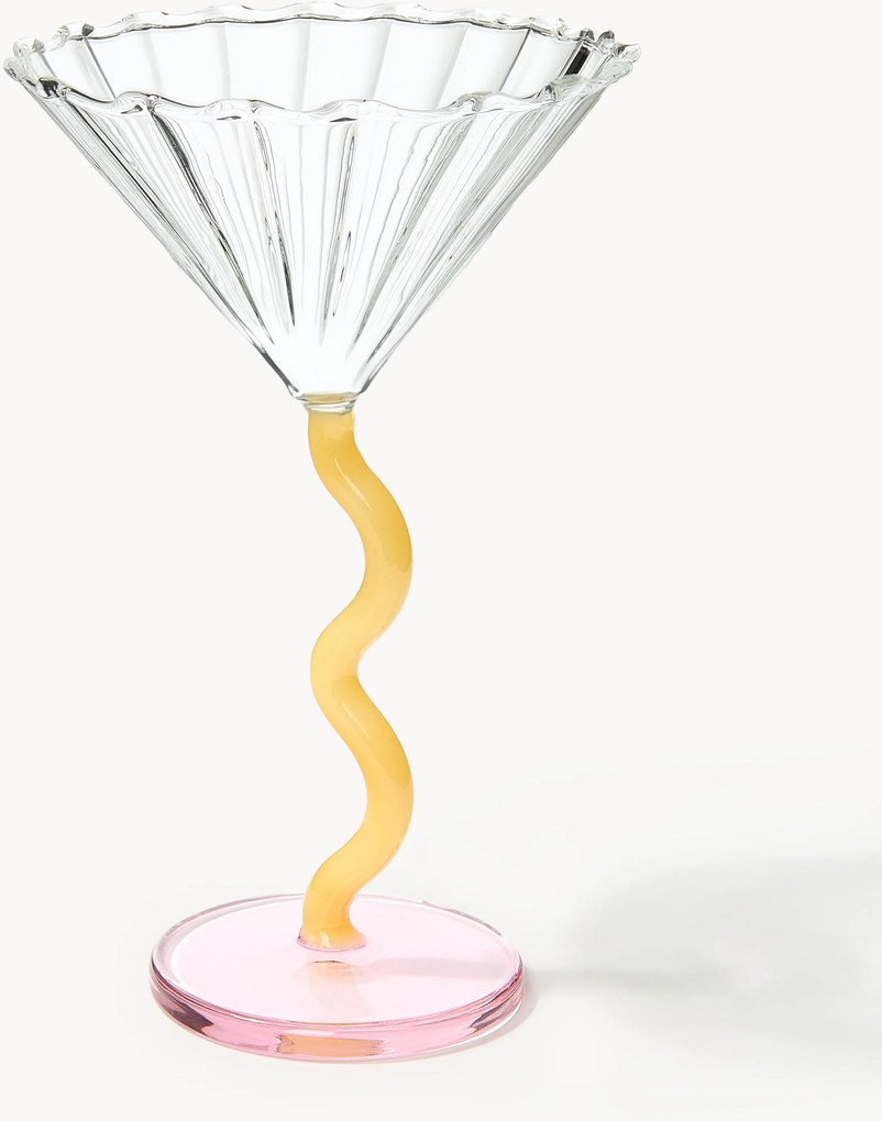 Bicchieri da martini in vetro borosilicato Curve 2 pz