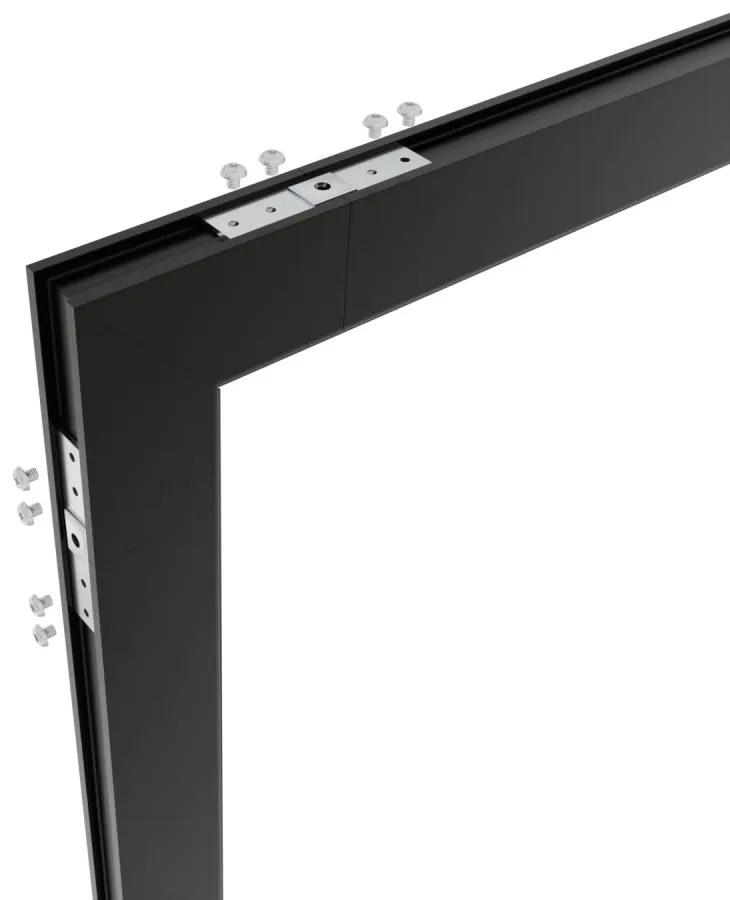 Connettore "L" Verticale per Binario Magnetico a Superficie - Nero Connettori Binari Tipo L Verticale