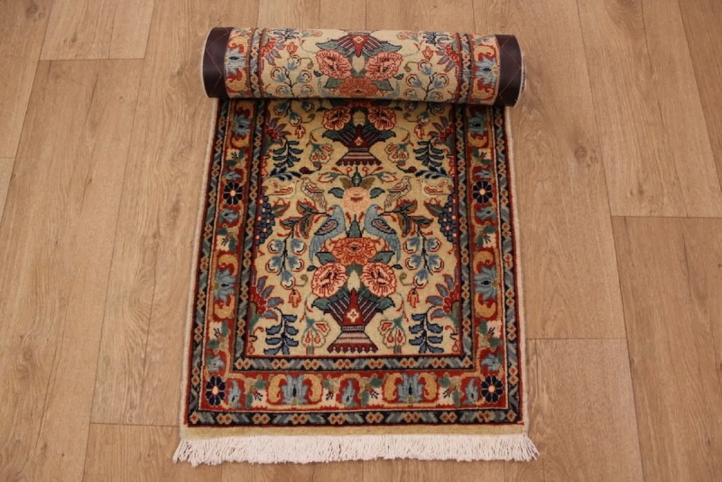 Varamin Tappeto 50x170 (Iran) Annodato A Mano