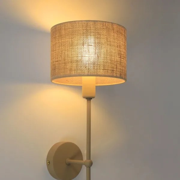 Lampada da parete MADELA 1xE14/40W/230V juta/beige