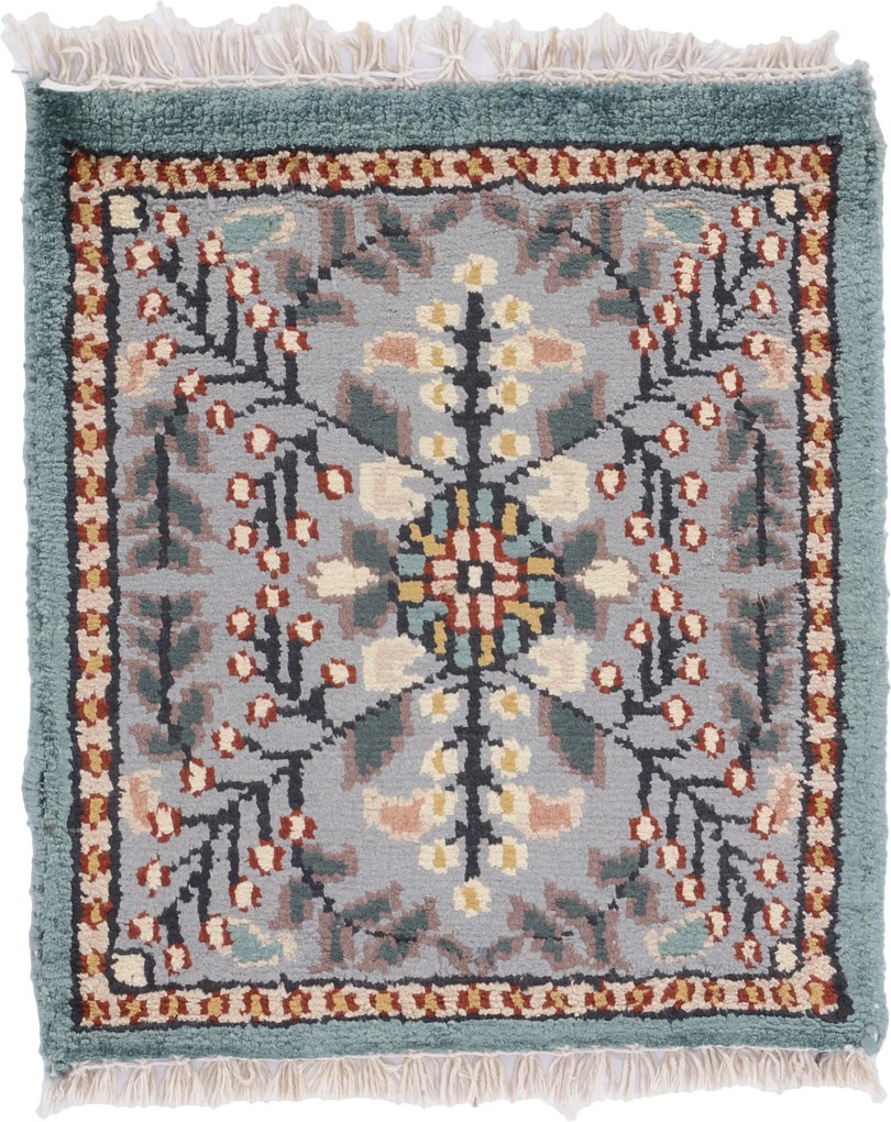 Agra Tappeto 30 x 30 (Indian) Annodato A Mano