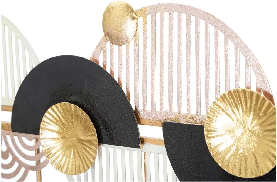 Appendiabiti da parete in oro e nero Art - Mauro Ferretti