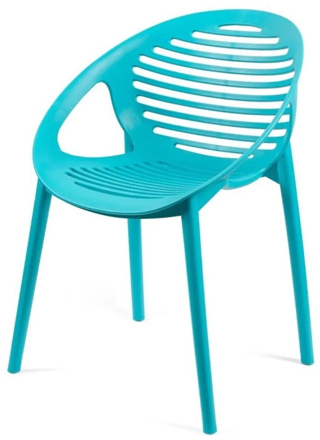 Sedia da giardino in plastica turchese Joanna - Bonami Selection