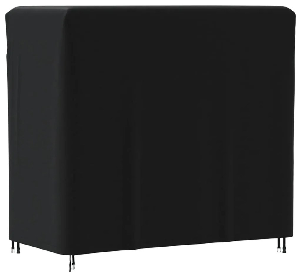 Copertura per porta legna nera 122x61x106 cm 420d oxford