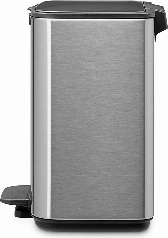 Cestino per la spazzatura color argento opaco in acciaio con pedale 4 l Bo – Brabantia