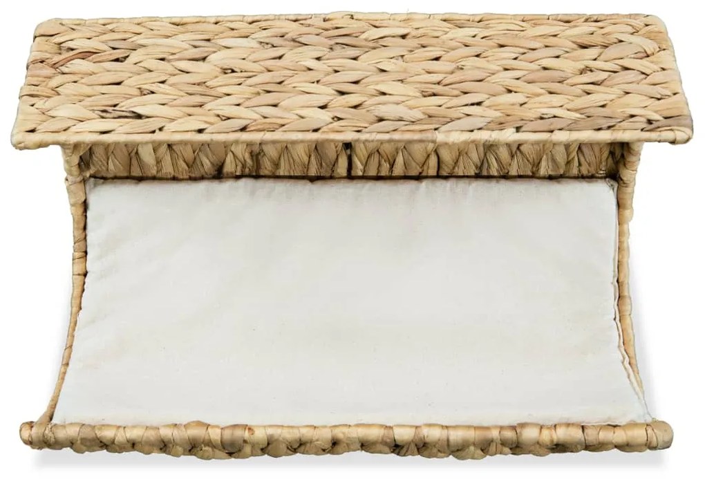 Cuccia per gatti con cuscino giacinto d'acqua 35x18x18 cm