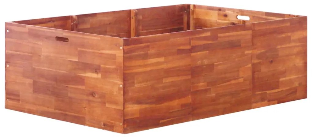 Letto Rialzato Da Giardino İn Legno Di Acacia 150x100x50 Cm /