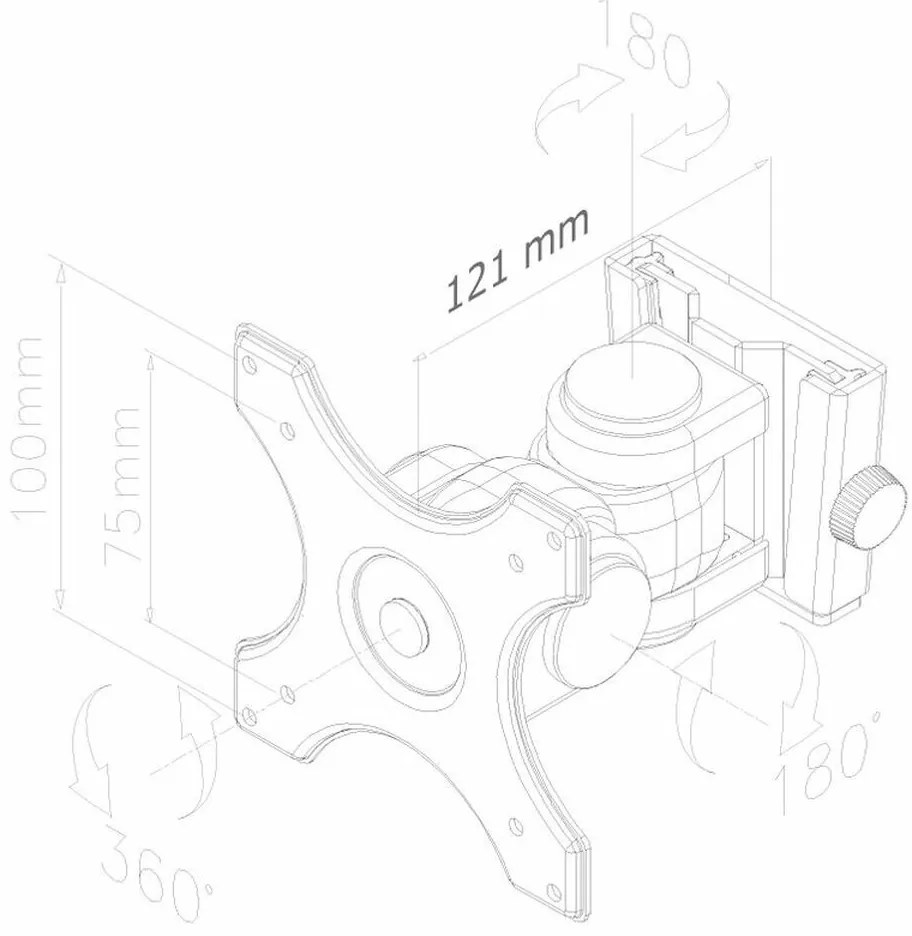 Supporto TV Neomounts FPMA-W250BLACK