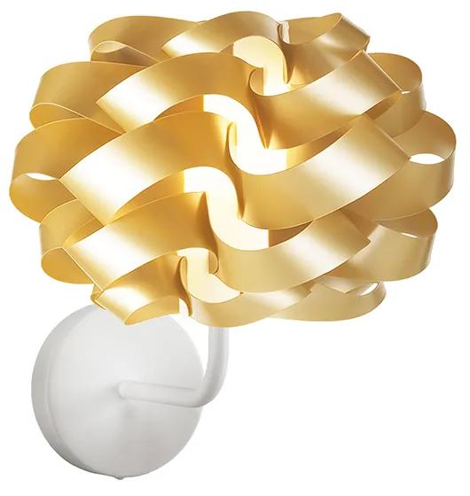 Applique Moderna 1 Luce Cloud In Polilux Oro Made In Italy