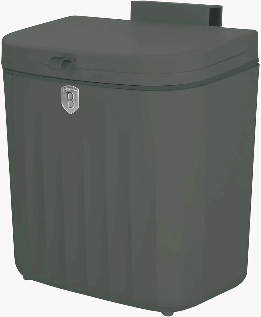 Pattumiera da appendere verde opaco, 7 L