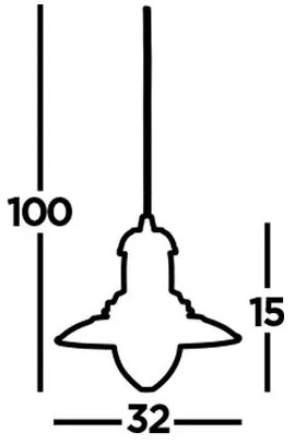 Searchlight 4301AB - FISHERMAN lampada a sospensione con cavo 1xE27/60W/230V ottone