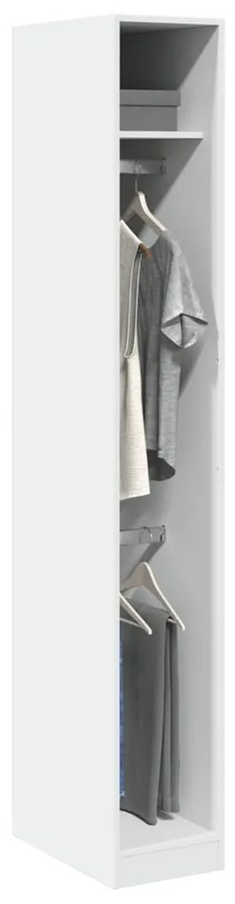 Armadio Bianco 30x50x200 Cm İn Legno Multistrato /