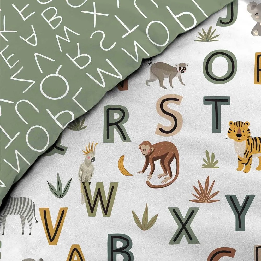 Set copripiumino e federa da bambini in cotone per letto singolo 140x200 cm Tigry – douceur d'intérieur