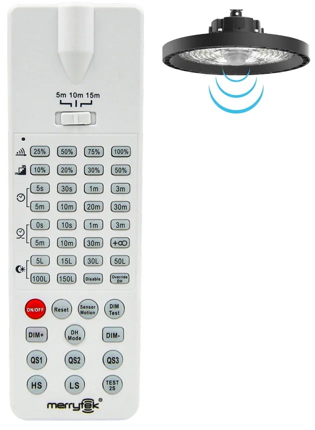 Telecomando IR remoto per Campana Led industriale UFO Premium High Bay Novaline