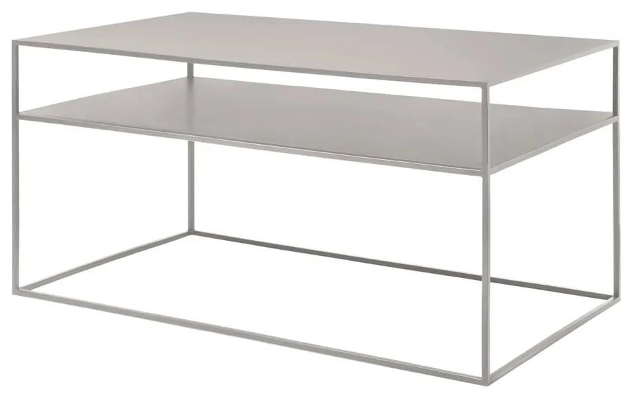 Tavolino in metallo grigio chiaro 50x90 cm Fera - Blomus