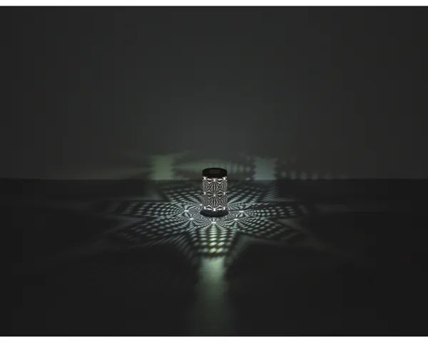 Globo 21018G - Lampada da tavolo LED RGB AMIYAH LED/1W/5V 500 mAh grigia