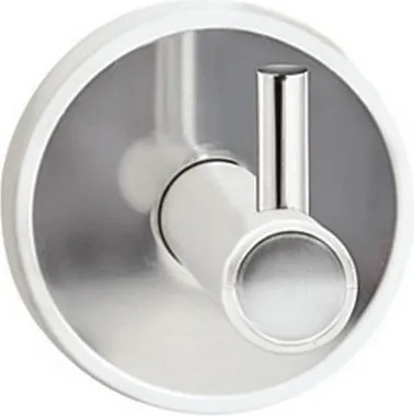 Kamalu - Appendino singolo in acciaio inox e dettagli in abs bianco | NICO-B