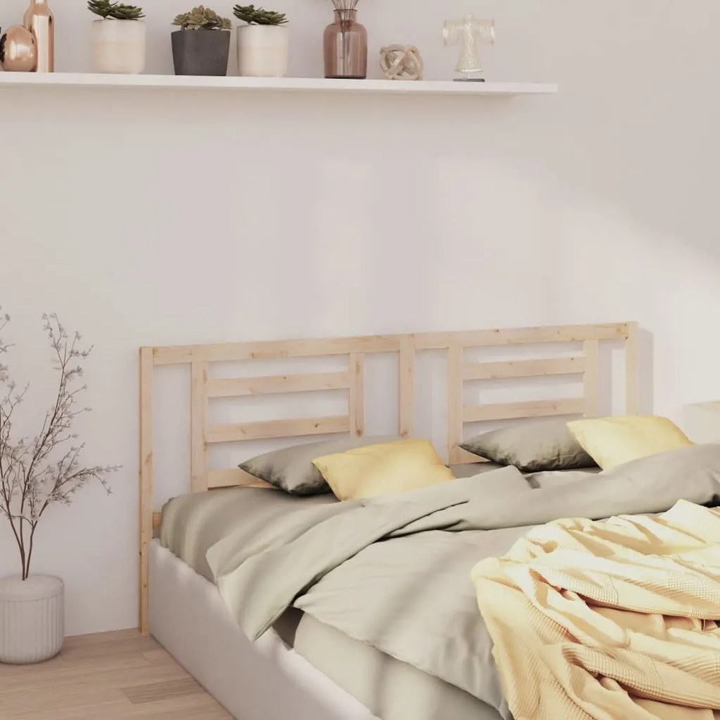 Testiera Per Letto 166x4x100 Cm İn Legno Massello Di Pino /